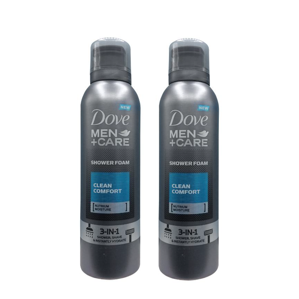 Dove Shower Foam Extra Fresh 200 Ml (Pack Of 2)