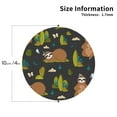 thumbnail image 3 of Balery 6 Pcs Funny Sloths In The Forestleather Coasters Set, Drink Table Cup Coasters For Living Room Kitchen Coffee Decor, 3 of 9