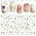 thumbnail image 4 of Jiaroswwei Multi-pattern Nail Art Floral Sticker Women Fingernail Manicure DIY Decal Decor, 4 of 8