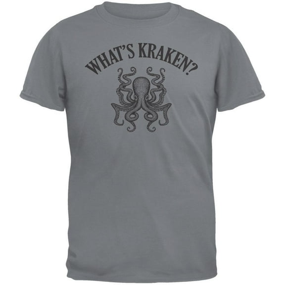 what's kraken? storm grey adult t-shirt