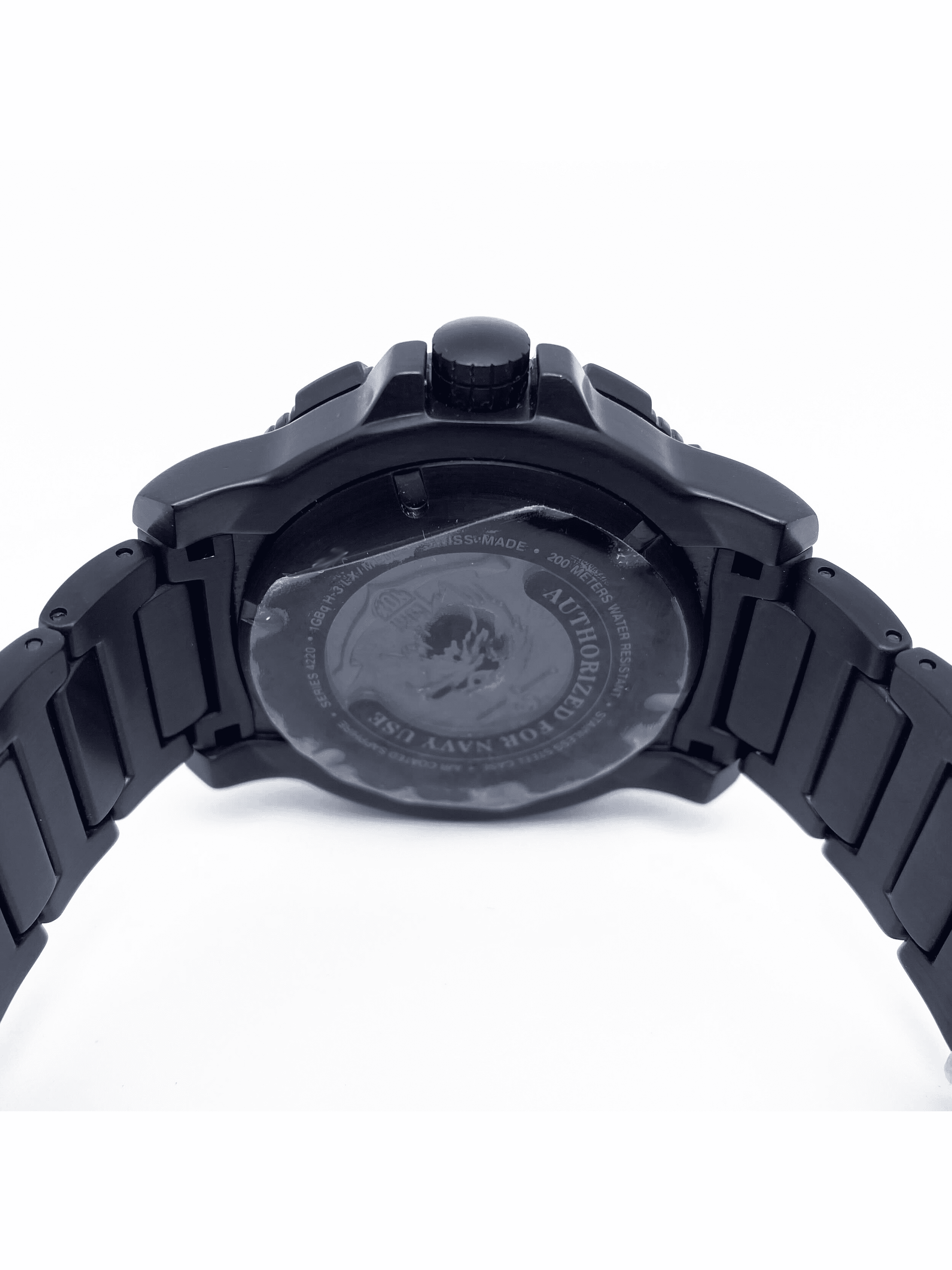 Luminox Men s 45mm Black Steel Bracelet Case S. Sapphire Quartz