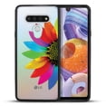 thumbnail image 2 of FINCIBO Slim TPU Bumper + Clear Hard Back Cover for LG Stylo 6 6.8" 2020, Clear Colorful Sunflower, 2 of 6
