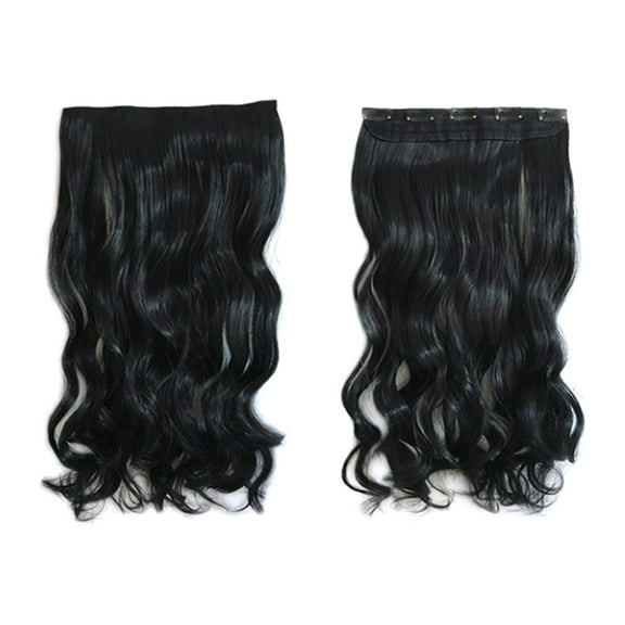 Vikudy Hair Extensions Clearance This Product Is a Luxurious 22 Inch Long Plug-In Hair Extender, Which Makes Your Hair Fuller and Longer in an Invisible and Painles Way., 1X Wig Hair Extensions
