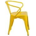 thumbnail image 3 of Yellow Metal Indoor-Outdoor Chair with Arms, 3 of 9