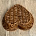thumbnail image 3 of Panier Tissé en Rotin en Forme de Cœur Plateau de Rangement Multi-Usage pour Cuisine Maison, 3 of 5