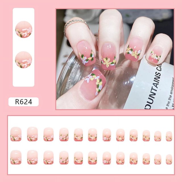 Uñas postizas a presión, uñas postizas europeas, uñas postizas a presión, con sellado UV, uñas brillantes, cobertura total, uñas postizas artificiales, uñas para mujeres