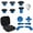 Blue, variant on 13-in-1 Replacement Metal Thumbsticks Parts Kit for Xbox Elite Series 2 Controller - 6 Thumbsticks,4 Back Paddles,2 D-Pads,1 Tool & Case - Compatible with Elite Series 2 / Core (Model 1797)