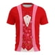 thumbnail image 2 of Xuyuer Valentine's Day Women's Tshirts Holiday Party Funny Costume 3D Print Funny Tuxedo Graphic T-Shirt Novelty Short Sleeve Crewneck Shirt Circus Costume Showman T-Shir, 2 of 9
