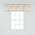 thumbnail image 2 of Ambesonne Heart Valance Pack of 2, Rainbow Valentines Day Love, 54"X18", Multicolor, 2 of 4