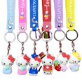 thumbnail image 3 of Hellos Kitty My Melody Pudding Doll KT llavero de gato mujeres dije para chicas bolsos llaveros accesorios colgante coche nuevo llavero, 3 of 4