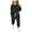Black, variant on MKOSPLRT Polka Dot Outfits for Kid Girls Lounge Sweatsuits Two Piece Long Sleeve Shirts Drawstring Wasit Joggers Loose Tracksuits with Pocket