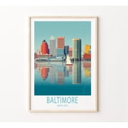 Baltimore Maryland City Travel Home Decor