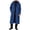 Dark Blue, variant on Hooded Trench Coat for Men Long Button Down Overcoat Business Casual Winter Warm Jacket for Everyday (M, Gray)
