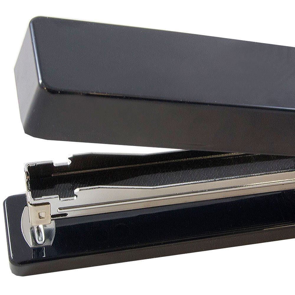 JAM Paper Office & Desk Set, Black, 1 Stapler & 1 Staples, 2 Pack