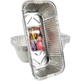 thumbnail image 6 of Pactogo 5 lb. Disposable Aluminum Foil Loaf Bread Baking Pan 12.53" x 6.5" x 3.31" - Heavy Duty Made in USA (Pack of 40), 6 of 6