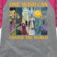 thumbnail image 3 of Disney Wish - One Wish Can Change The World - Toddler & Youth Girls Raglan Graphic T-Shirt, 3 of 5