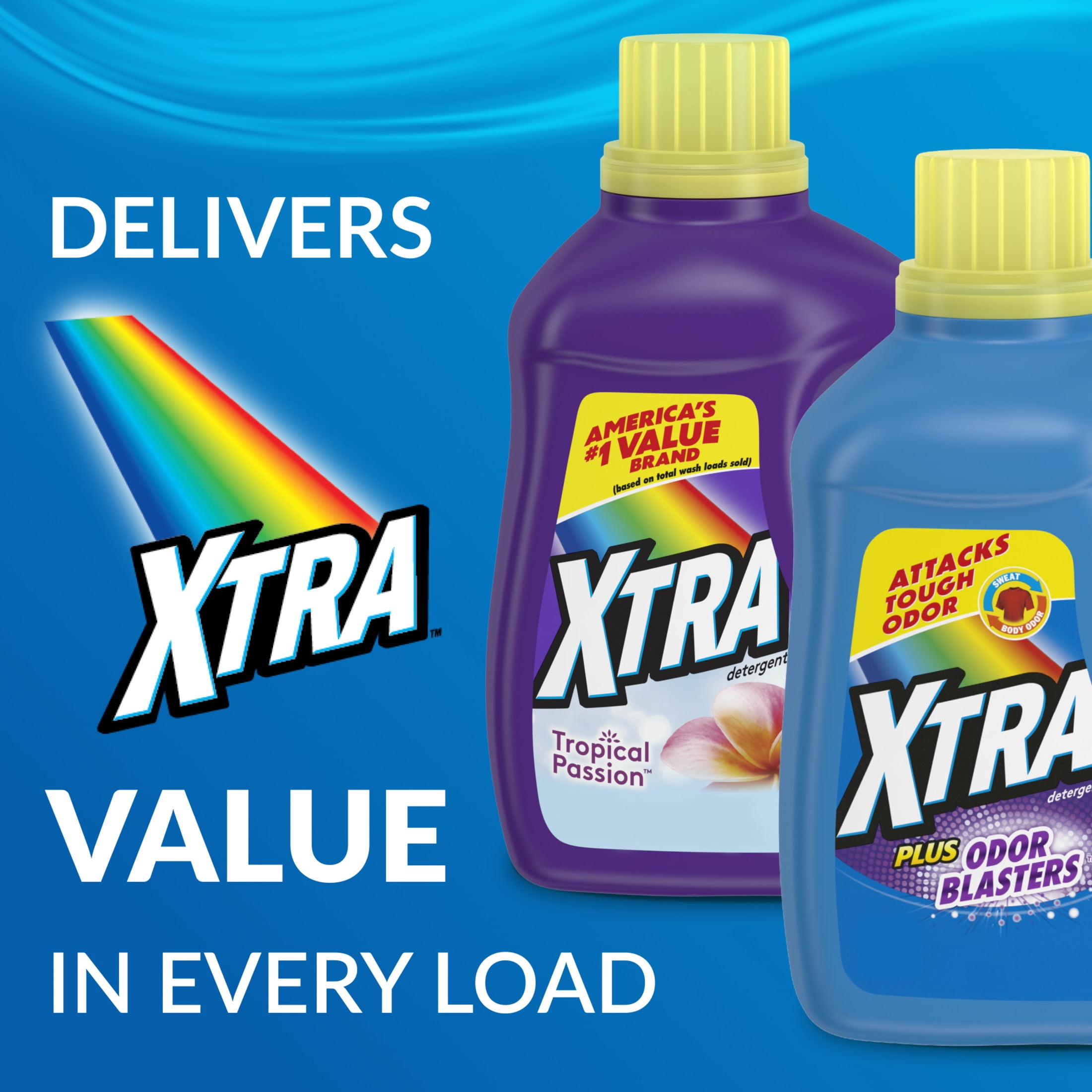 Xtra Tropical Passion, 84 Loads Liquid Laundry Detergent, 100.8 fl
