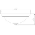 thumbnail image 4 of Design House Hays 2-Pack 11" Integrated LED Indoor Flush Mount Ceiling Light with Frosted Glass Shade, Satin Nickel, 4 of 12