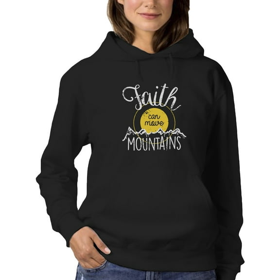 Move Mountains With Faith Hoodie Women -GoatDeals Designs, Female 3X-Large
