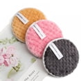 thumbnail image 2 of 3 Pack Round Powder Puffs, Makeup Puffs Pads with Strap, Washable Face Body Powder Puffs for Loose Mineral Powder, 2 of 5