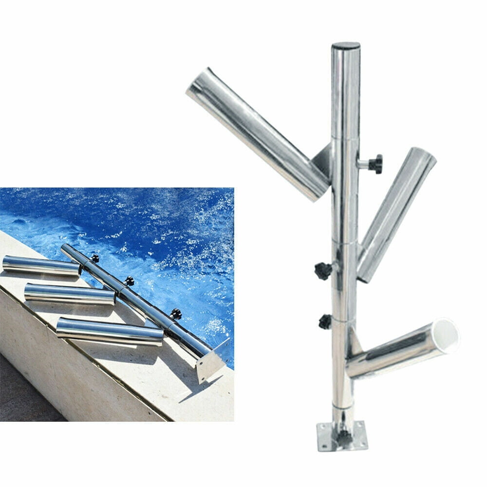 3 Tube Adjustable 316 Stainless Rod Holder Rod Holder Rocket Launcher 2