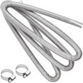 thumbnail image 1 of Flexible Exhaust Pipe 300 cm, Compatible with Car, Stainless Steel Clamps Included, 1 of 5