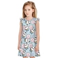thumbnail image 1 of Balery Cute Panda Bear Camisón de princesa para niñas, pijama de algodón con mangas abullonadas, suave y bonito.-Large, 1 of 6