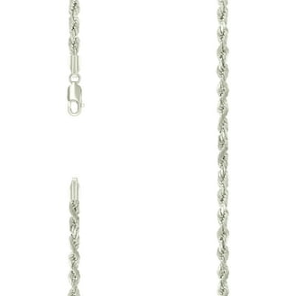 925 Sterling Silver 2.25mm Twisted Box Chain Necklace 26 Inch