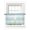 Blue, variant on Aqua Striped Tier Curtains 24 Inch Length, Sheer Curtains for Bedroom Living Room Window Teal Ombre Farmhouse Stripes Rod Pocket Voile Drapes Kitchen Curtains Small Half Window 27.5"x24" 2 Panels