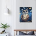 thumbnail image 4 of ONETECH  Owl Wall Decor Owl and Butterfly Picture Owl Family Framed Canvas Art Print Living Room Bedroom Wall Decor 12x16 in, 4 of 5