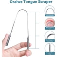 thumbnail image 4 of Tongue Scraper with Case - 2 Pack, Fights Bad Breath, 100% Stainless Steel, 4 of 5