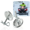thumbnail image 2 of Hyasfey Snow Plow Skid Shoes Replacement Set for ATV UTV K-Plow 2208864 Adjustable Skid Shoes Hardened Steel Non-Slip Base with Quick-Release Cotter Pins for RZR Ranger ACE, 2 of 7