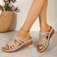 thumbnail image 4 of WIZUTIZ Womens Shower Shoes Comfort Athletic Walking Summer Shoes for Women Slip on Sandals Wedge Sandals Shower Shoes Beach Slip on Sandals Indoor Breathable Cushion Slippers for Lady Gifts for Mom, 4 of 6