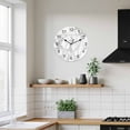 thumbnail image 4 of Silent Wall Clocks Battery Operated, White Grey Marble Round Decorative Wall Clock for Living Room Bedroom Kitchen Bathroom Classroom Decor, 12 Inch Modern Abstract Art, 4 of 8
