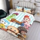 thumbnail image 3 of Barbería de Pan Conjunto de sábanas temático, trío de piezas, cómodo y amigable con la piel, diseño único, regalo de decoración para el hogar para familiares, amigos y fans,140cm *210cm, 3 of 6