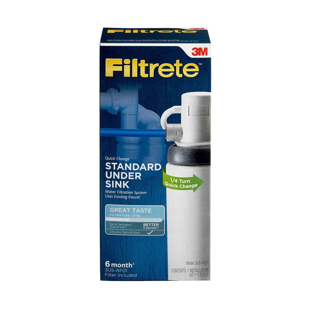 Filtrete Standard Under Sink Quick Change Water Filtration System 3US