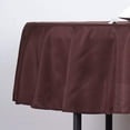 thumbnail image 2 of BalsaCircle 6 Pieces 70" Chocolate Brown Round Polyester Tablecloths Fabric Table Linen, 2 of 6