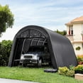 thumbnail image 5 of FIONAS MAGIC10' x 20' Heavy Duty Carport, Round Style Portable Garage, Thick Shelter Storage Canopy Tent with All-Steel Metal Frame and Sunshade Waterproof Anti-Snow Carport for Car, Truck, SUV, 5 of 7