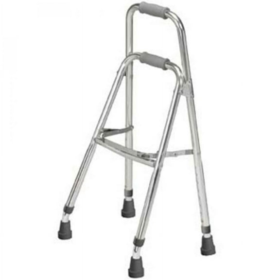 Drive Hemi Side Step Folding Walker - Aluminum Frame, 300 pound Weight Capacity, 29.5 to 37 Inch Height