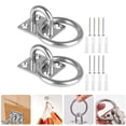 thumbnail image 3 of Shisuyan 2pcs Ceiling Hooks Heavy Duty Anchor Plate Stainless Steel Hooks for Hammocks Hanging, 3 of 7