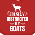 thumbnail image 4 of Inktastic Easily Distracted by Goats Boys or Girls Baby Bib, 4 of 4