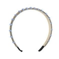 thumbnail image 3 of Unique Bargains 1 Pc Headband Beads Wide-brimmed Hair Accessories for Women Light Blue, 3 of 5