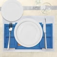 thumbnail image 3 of Ambesonne Blue White Place Mats Set of 4, Mountain Ocean Sea, Standard Size, White Blue, 3 of 6