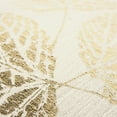 thumbnail image 3 of Ivory Gold Metallic Foil Leaf Pattern Throw Pillow, 3 of 5