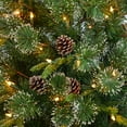 thumbnail image 5 of Nearly Natural 4' Snowed Tipped Mixed Pine Artificial Christmas Tree Prelit with 200 Clear Lights, 5 of 8
