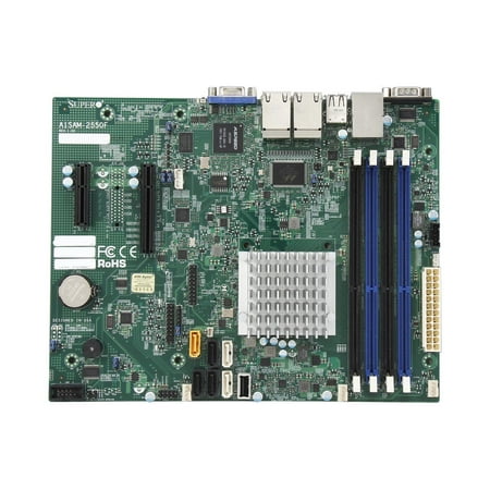 Atx Board Processor Combo Supermicro A1SAM-2550F Micro ATX Intel Atom C2550 Processor DDR3 1333 MHz Motherboard and CPU Combo (MBD-A1SAM-2550F-O) ()