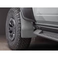 thumbnail image 1 of Weathertech Mud Flap 110162 Direct-Fit; Set of 2; Contoured; Without Logo; Black; Thermoplastic; QuickTurn Fastening System, 1 of 5