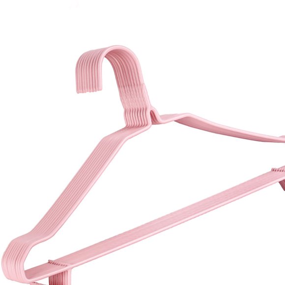 Percha para dormitorio, 10 piezas, perchas para ropa sin costuras, perchas para ropa, perchas para ropa de colores, construcción robusta Jadeshay A