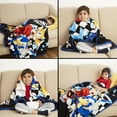 thumbnail image 6 of Sonic the Hedgehog Kids Black Print Fleece Throw Blanket, 46 x 60, 6 of 7