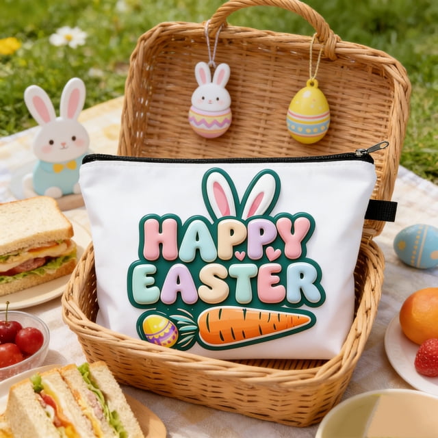 Easter Storage Bag Travel Toiletry Bag With Antis-slipss Chain Cosmetic Storage Bag Portable Wash Bag Suitable For Holiday Gifts And Outdoor Camping